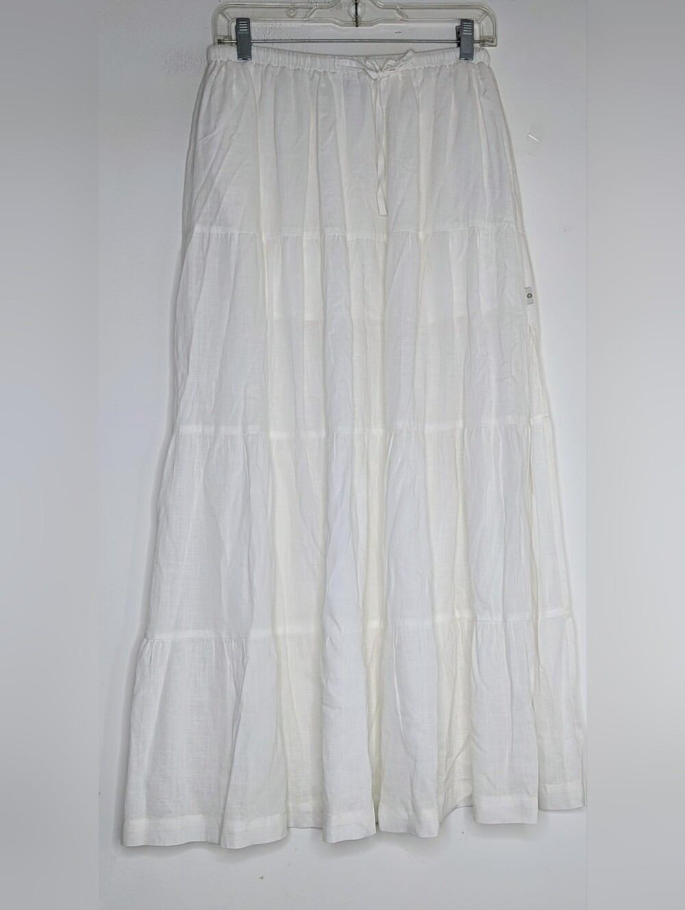 Rhythm. Classic White Maxi Skirt size 6 | Linen Blend - Picture 4 of 8